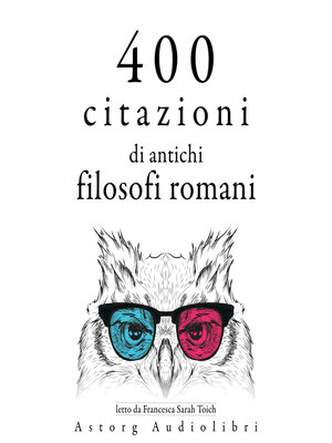 cover image of 400 citazioni di antichi filosofi romani